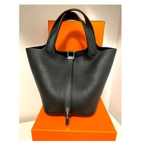 Brand New Hermes Picotin 18 Noir